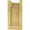 Ekena Millwork 5"W x 5"D x 10"H Wide Hughes Rough Cedar Woodgrain TimberThane Corbel, Primed Tan CORUR05X05X10HUGRCPR - alternate 2